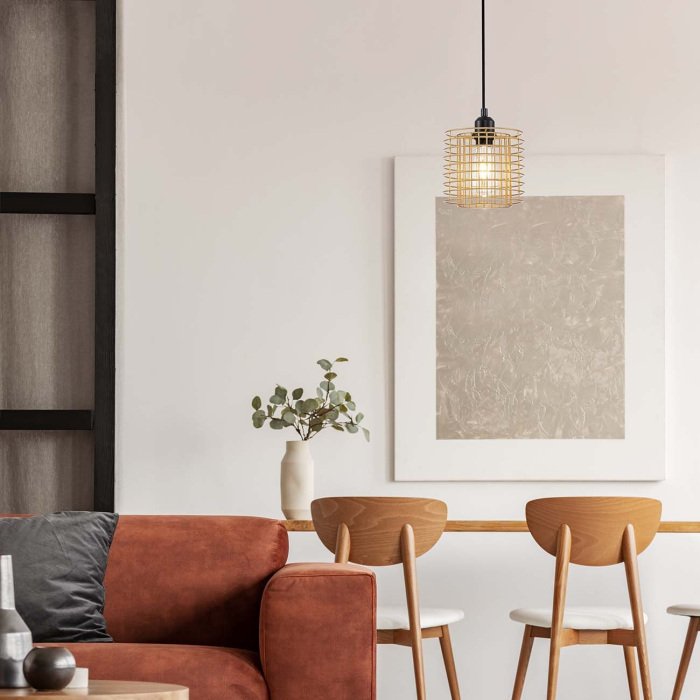 Подвесной светильник 10190/1S E27*40W Escada GRID Gold - купить Подвесные светильники по цене 900 Подвесной светильник 10190/1S E27*40W Escada GRID Gold - купить Подвесные светильники по цене 900