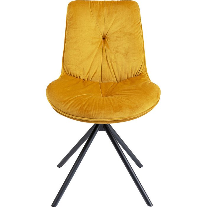 Стул мягкий Mila желтого цвета - купить Обеденные стулья по цене 27139.0