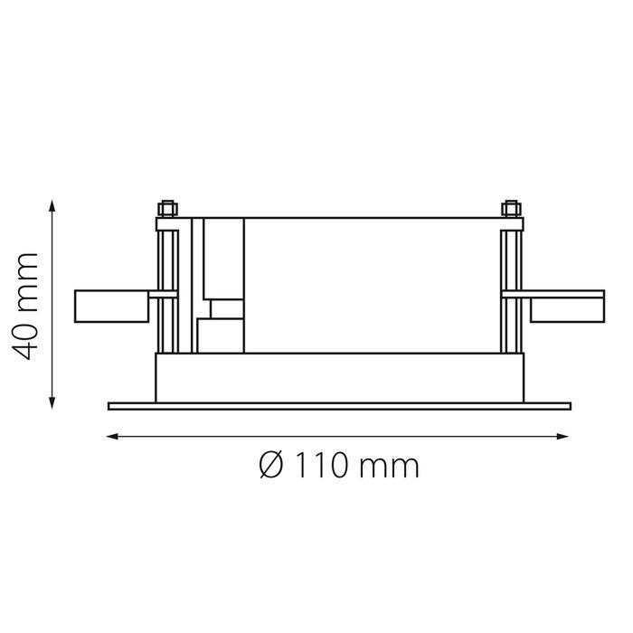 Крышка (база) д/блока питания защитная встраиваемая NOVE - купить Шинопровод по цене 3999
