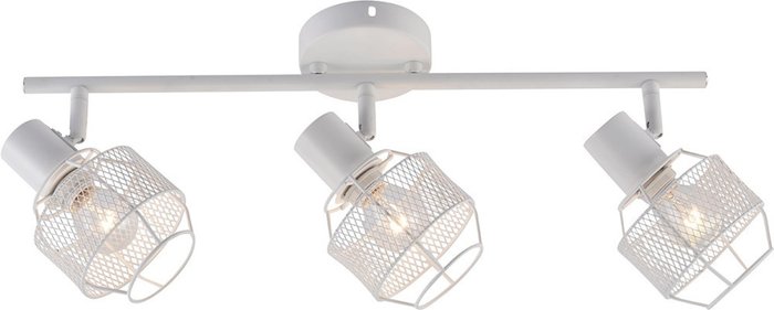 Настенно-потолочный спот Escada Rook 689/3P White 3x40Вт E14, металл, белый Настенно-потолочный спот Escada Rook 689/3P White 3x40Вт E14, металл, белый