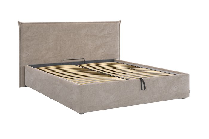 Кровать Лада 160х200 цвета латте с подъемным механизмом - купить Кровати для спальни по цене 33480.0