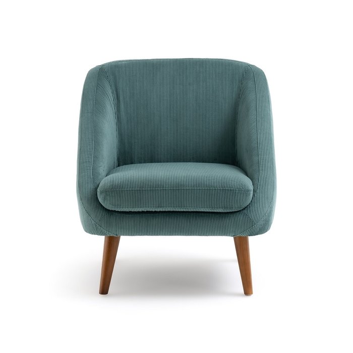Кресло из вельвета Smon зеленого цвета - купить Интерьерные кресла по цене 39253.0