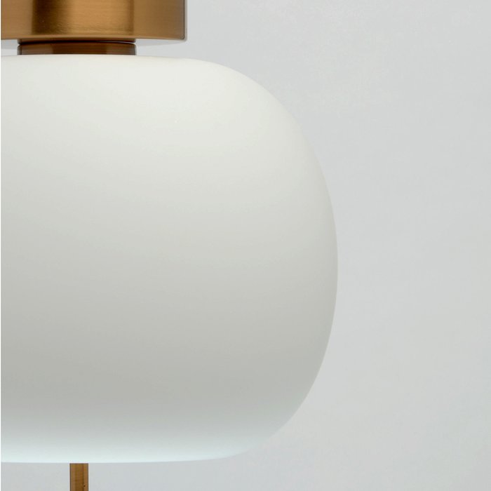 Потолочный светодиодный светильник Ауксис с белым плафоном - лучшие Потолочные светильники в INMYROOM