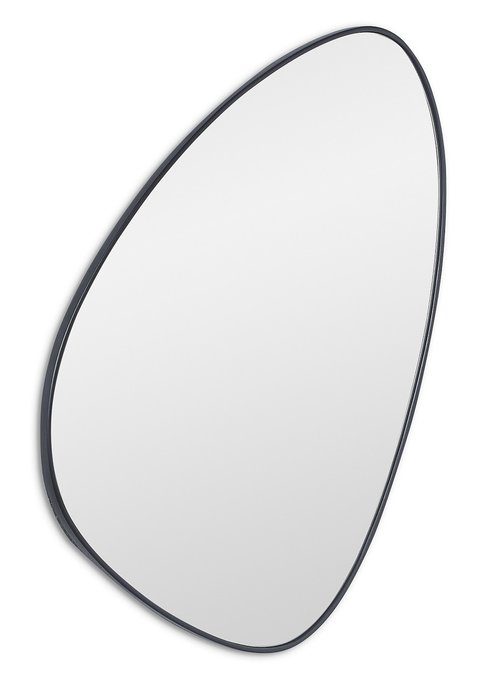 Настенное зеркало Sten S в раме черного цвета - купить Настенные зеркала по цене 15300.0