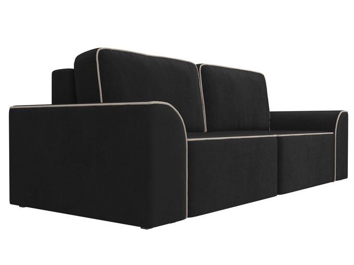 Прямой диван-кровать Вилсон черного цвета - лучшие Прямые диваны в INMYROOM