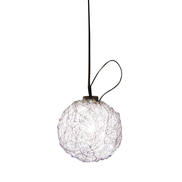 Подвесной светильник Catellani & Smith SWEET LIGHT с плафоном из переплетения металлической проволоки цвета латунь