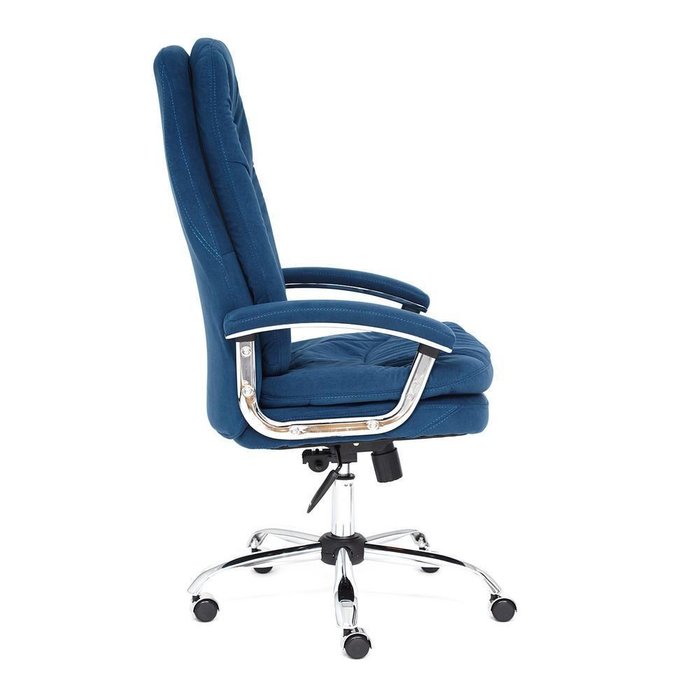 Кресло офисное Softy Lux синего цвета - лучшие Офисные кресла в INMYROOM
