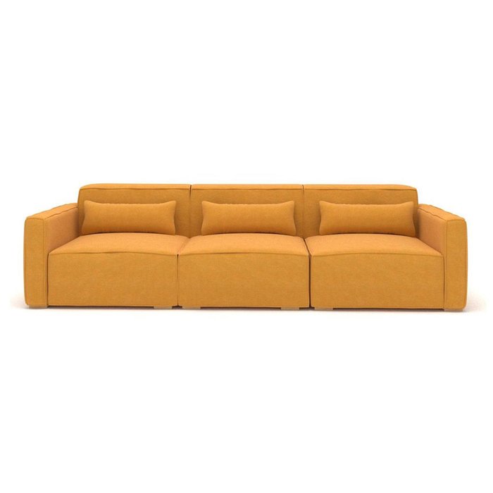 Трехместный диван Cubus желтого цвета - купить Прямые диваны по цене 61900.0