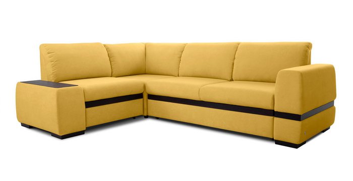 Угловой диван-кровать Миста желтого цвета - купить Угловые диваны по цене 99564.0