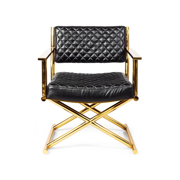 Кресло Celebrezze с обивкой из натуральной кожи - лучшие Интерьерные кресла в INMYROOM