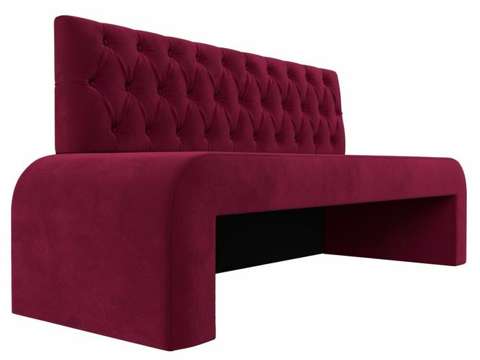 Прямой диван Кармен Люкс бордового цвета - лучшие Прямые диваны в INMYROOM