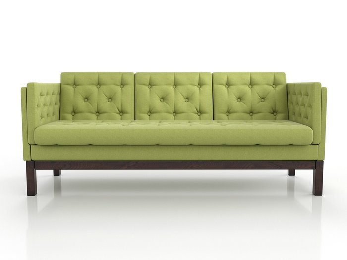 Диван Айверс Б зеленого цвета - лучшие Прямые диваны в INMYROOM