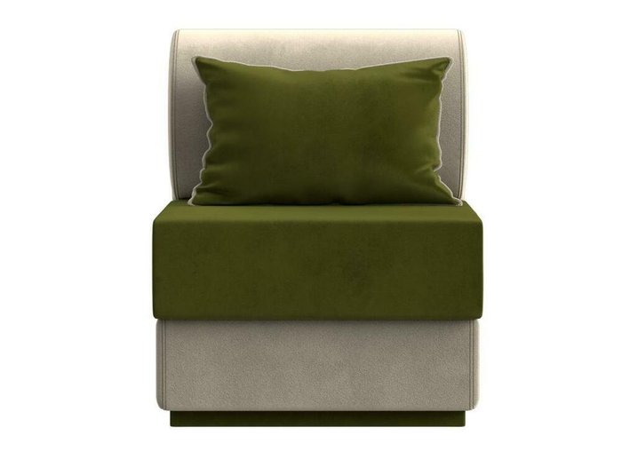 Кресло Кипр бежево-зеленого цвета - купить Интерьерные кресла по цене 23999.0