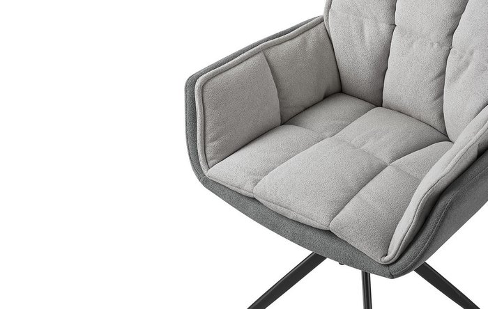 Стул поворотно-возвратный Lotta серого цвета - купить Интерьерные кресла по цене 26200.0
