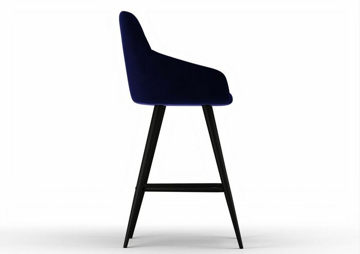 Стул полубарный Alrik темно-синего цвета - купить Барные стулья по цене 13438.0