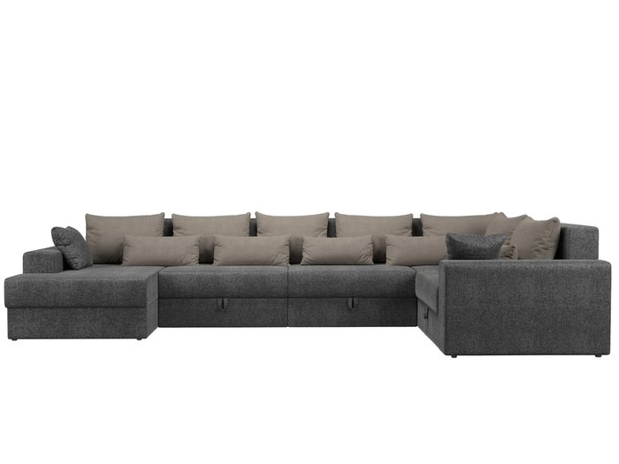 Угловой диван-кровать Мэдисон серо-бежевого цвета - купить Угловые диваны по цене 79990.0