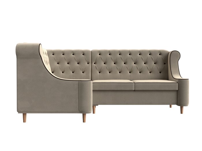 Угловой диван Бронкс бежевого цвета левый угол - купить Угловые диваны по цене 62999.0