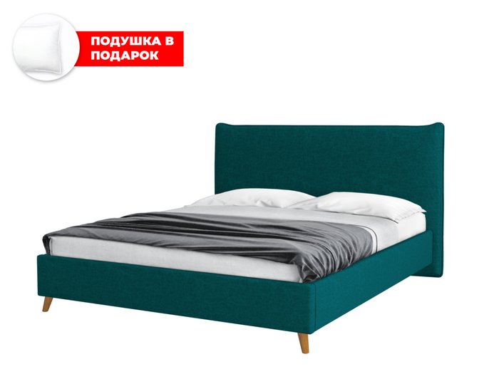 Кровать Kamizo 160х200 темно-зеленого цвета с подъемным механизмом