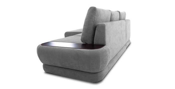 Угловой диван-кровать Гранде серого цвета - лучшие Угловые диваны в INMYROOM