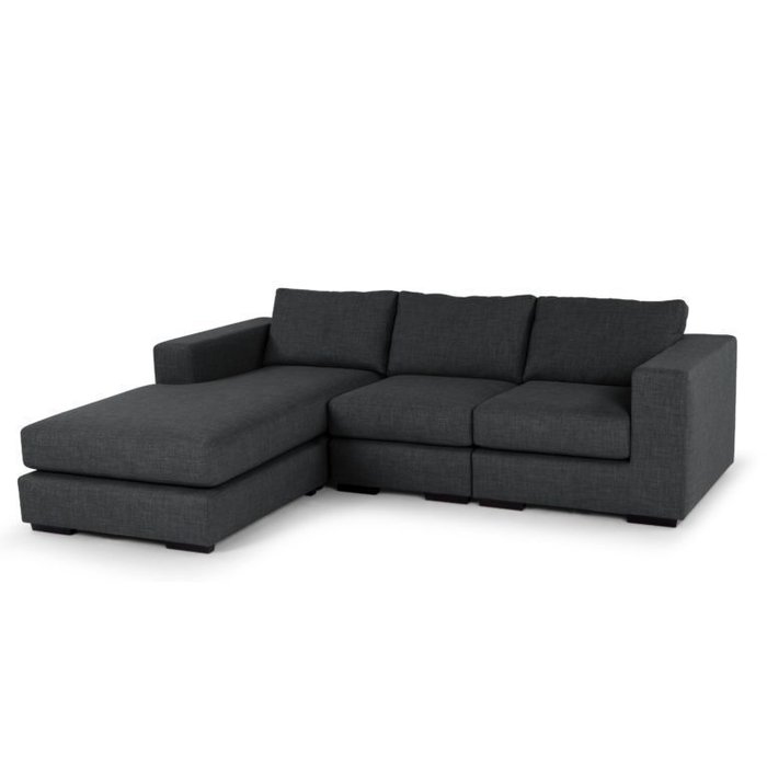 Угловой диван Morti серого цвета - купить Угловые диваны по цене 86300.0