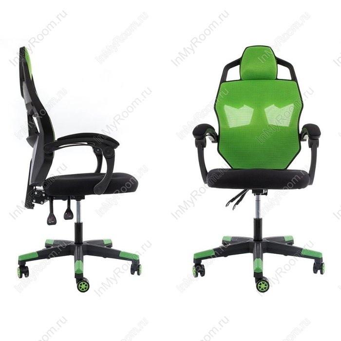 Компьютерное кресло Knight черно-зеленого цвета - купить Офисные кресла по цене 9790.0