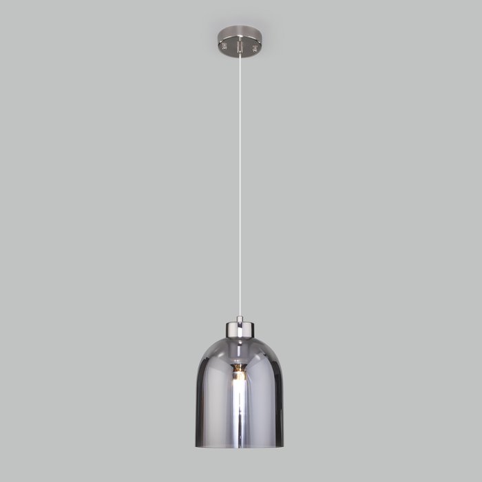 Подвесной светильник Tandem со стеклянным плафоном серого цвета - купить Подвесные люстры по цене 5990.0