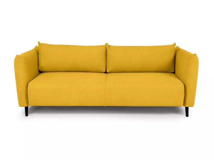 Диван-кровать Menfi желтого цвета с черными ножками - купить Прямые диваны по цене 111960.0