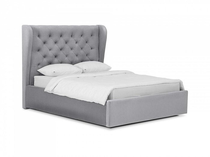 Кровать Jazz серого цвета 160х200 с подъемным механизмом - купить Кровати для спальни по цене 73190.0
