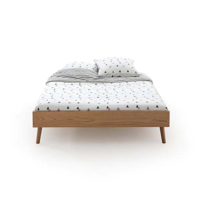 Кровать со спальным основанием Jimi 160х200 бежевого цвета - купить Кровати для спальни по цене 39260.0