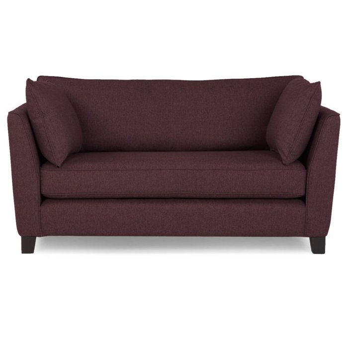 Двухместный раскладной диван WOLSLY темно-пурпурный