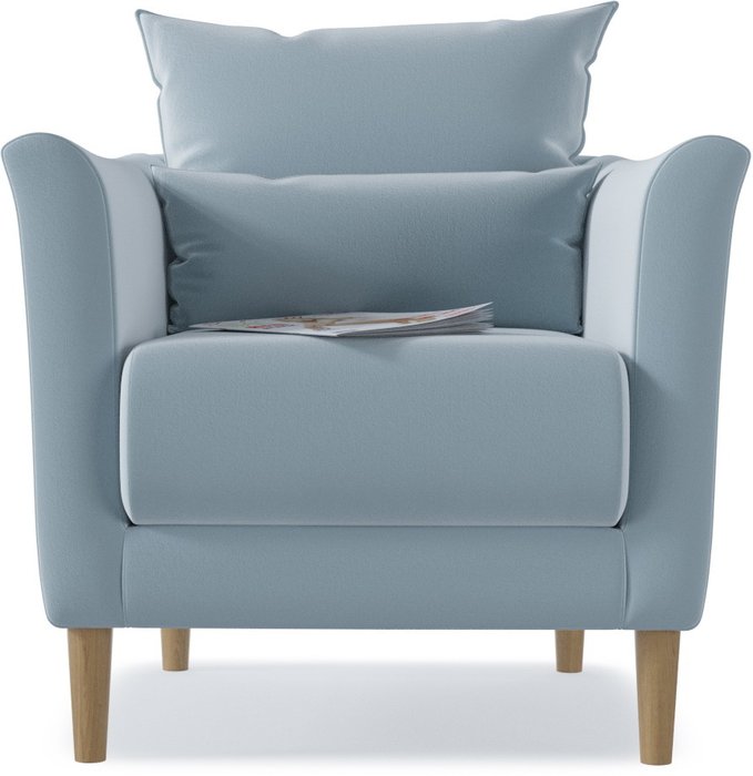 Кресло Катрин Pastel Blue серо-голубого цвета  - лучшие Интерьерные кресла в INMYROOM