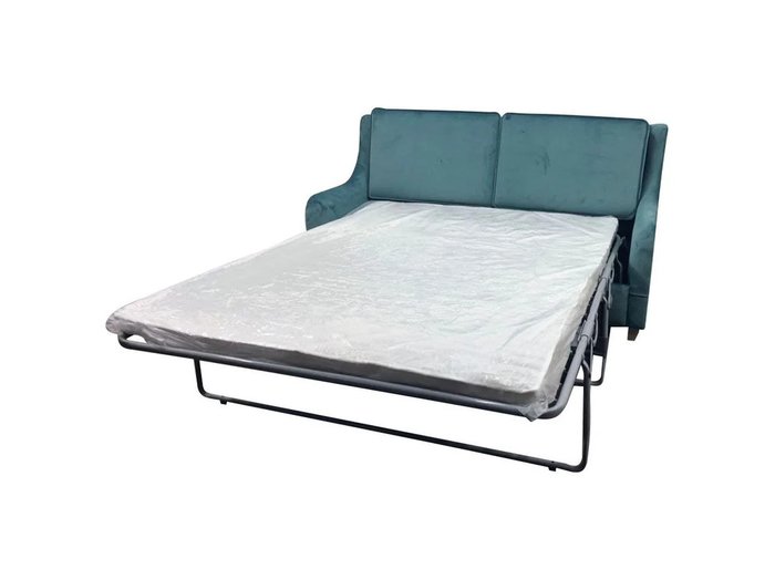 Прямой диван-кровать Мила бирюзового цвета - купить Прямые диваны по цене 44906.0