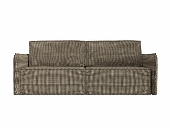Прямой диван-кровать Либерти бежево-коричневого цвета - купить Прямые диваны по цене 51999.0
