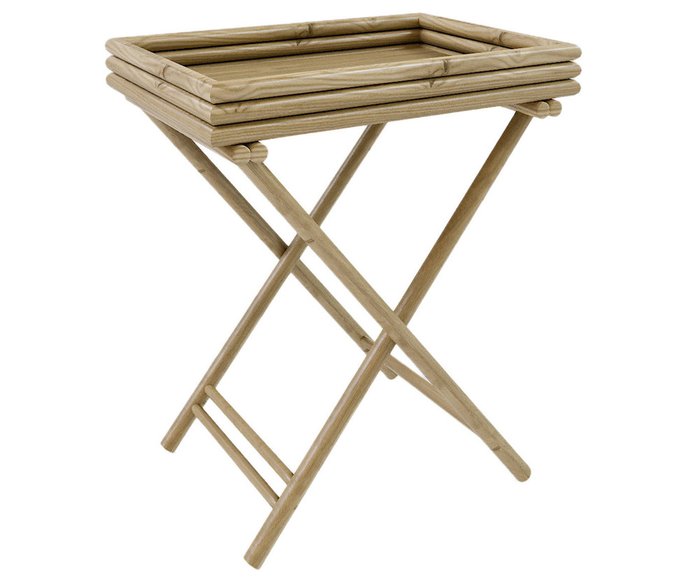 Стол-поднос из бамбука
