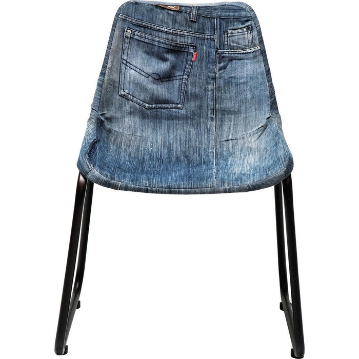 Стул Denim синего цвета - купить Обеденные стулья по цене 14651.0 Стул Denim синего цвета - купить Обеденные стулья по цене 14651.0