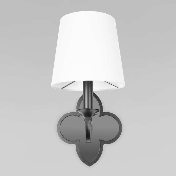 Бра Silence 10303W/B Black (ткань, цвет белый) - лучшие Бра и настенные светильники в INMYROOM Бра Silence 10303W/B Black (ткань, цвет белый) - лучшие Бра и настенные светильники в INMYROOM