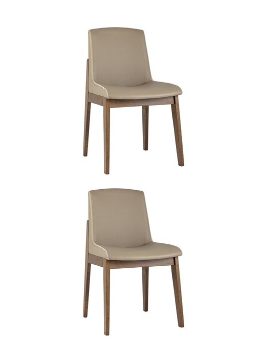 Набор из двух стульев Loki бежево-коричневого цвета