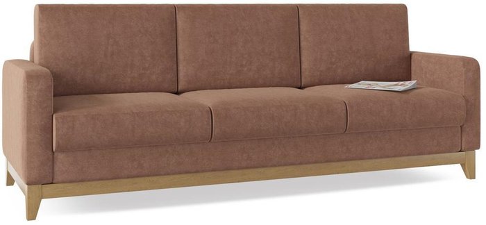 Диван-кровать Нордик Best коричневого цвета - купить Прямые диваны по цене 36750.0