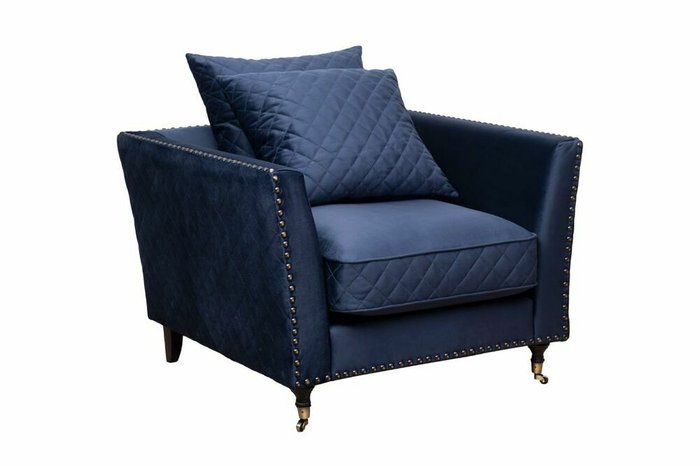Кресло Sorrento темно-синего цвета - купить Интерьерные кресла по цене 84150.0