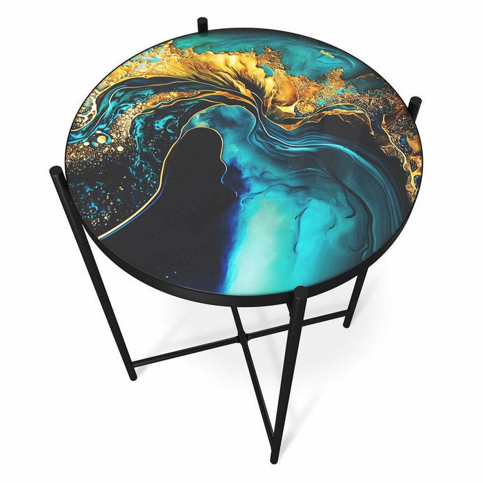 Столик кофейный Cosmic синего цвета - лучшие Кофейные столики в INMYROOM
