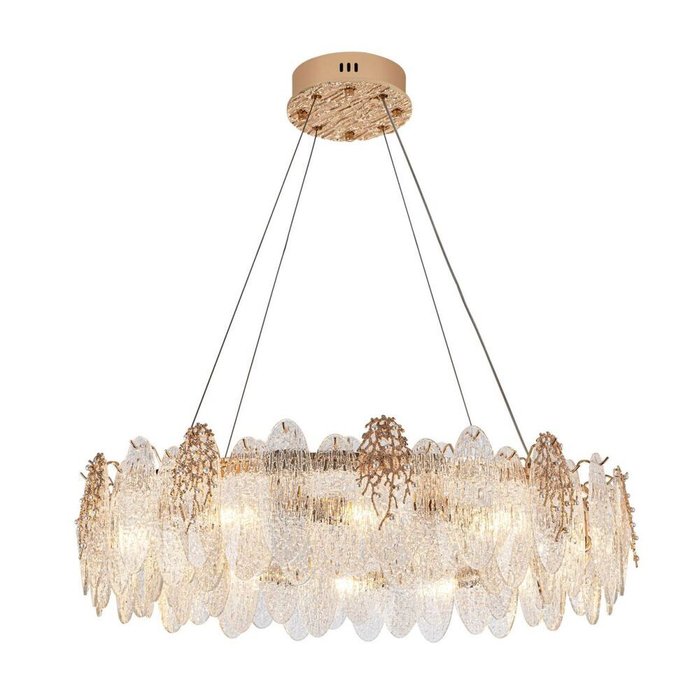 Подвесная люстра ML.9529.800 GD (стекло, цвет прозрачный)