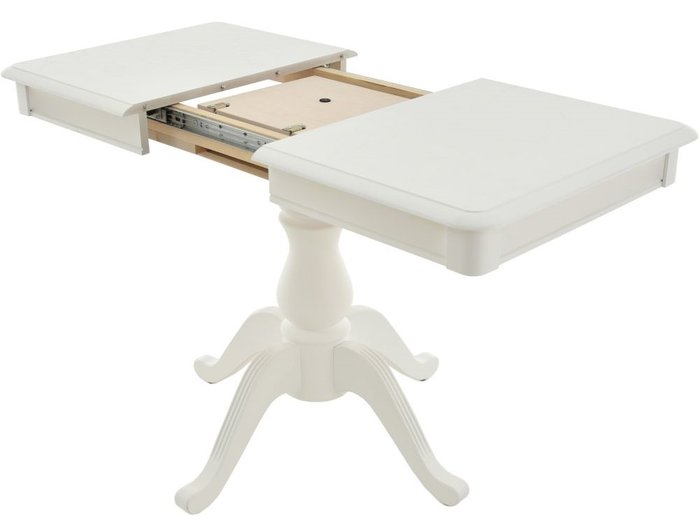 Стол раздвижной Фабрицио мини белого цвета - лучшие Обеденные столы в INMYROOM