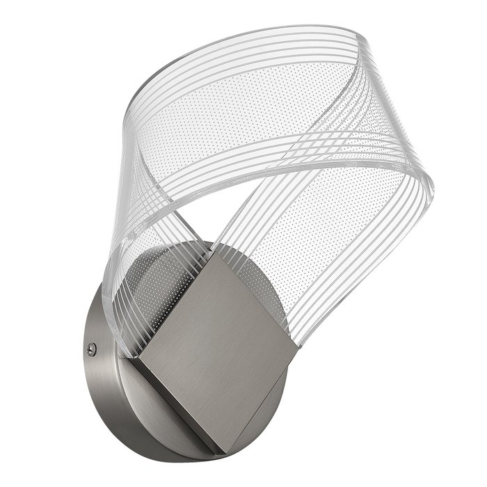 Светильник настенный ST-Luce Никель/Прозрачный LED 1*4W 4000K FAIRY - лучшие Бра и настенные светильники в INMYROOM Светильник настенный ST-Luce Никель/Прозрачный LED 1*4W 4000K FAIRY - лучшие Бра и настенные светильники в INMYROOM