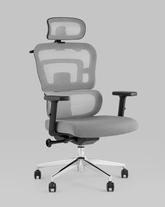 Кресло офисное Top Chairs Techno серого цвета - купить Офисные кресла по цене 16990.0