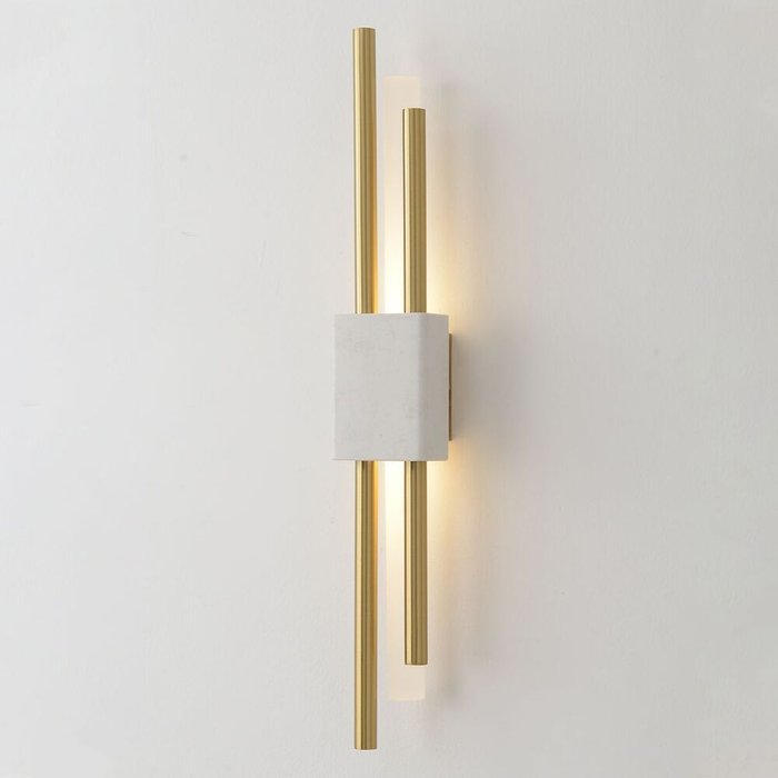 Настенный светильник CARTA AP6W LED WHITE/BRASS (стекло, цвет белый) - лучшие Бра и настенные светильники в INMYROOM