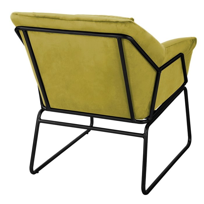 Кресло Alex горчичного цвета - лучшие Интерьерные кресла в INMYROOM