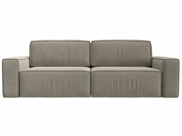 Прямой диван-кровать Прага классик бежевого цвета - купить Прямые диваны по цене 69999.0