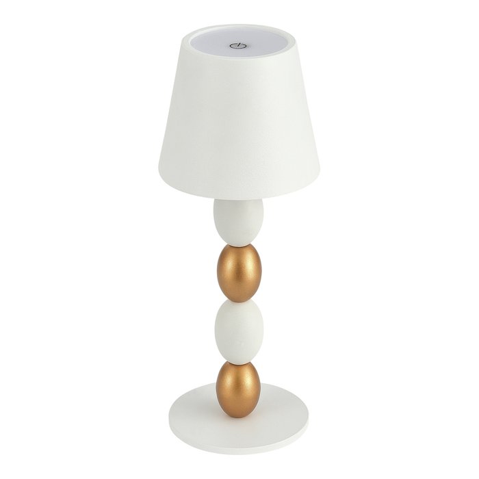 Прикроватная лампа ST-Luce Белый, Золотистый/Белый LED 1*3W 3000-6000K EASE - лучшие Настольные лампы в INMYROOM