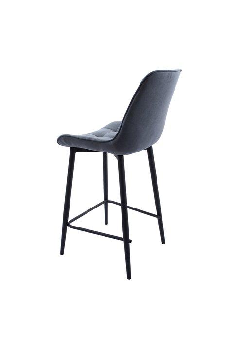 Полубарный стул Картес серого цвета - лучшие Барные стулья в INMYROOM Полубарный стул Картес серого цвета - лучшие Барные стулья в INMYROOM