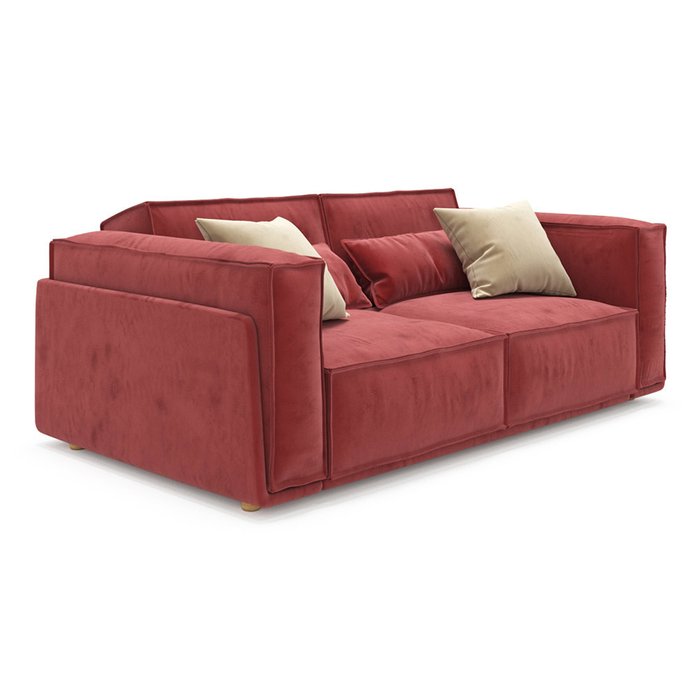  Диван-кровать Vento light двухместный красного цвета - купить Прямые диваны по цене 96400.0